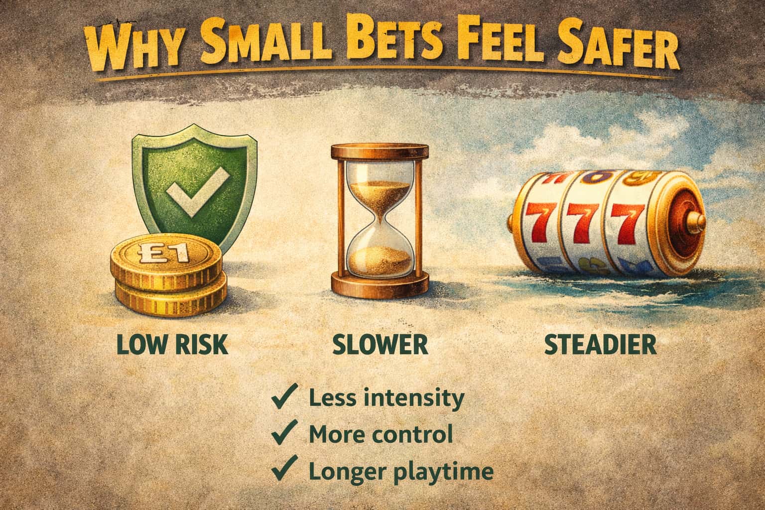infographic showing why small bets fee safer